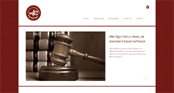 Desktop Screenshot of alterego-avocats.com